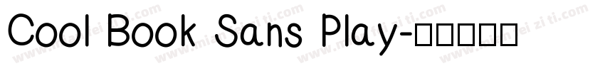 Cool Book Sans Play字体转换